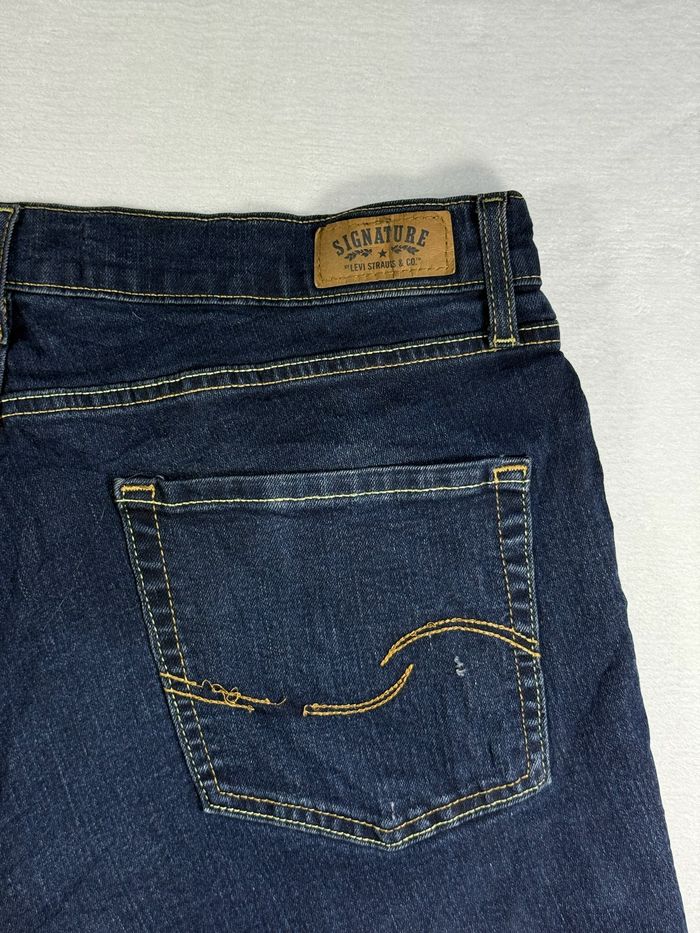 Short en jean Levi’s Signature femme taille L 16M Curvy Skinny bleu foncé SL00825 - photo numéro 6