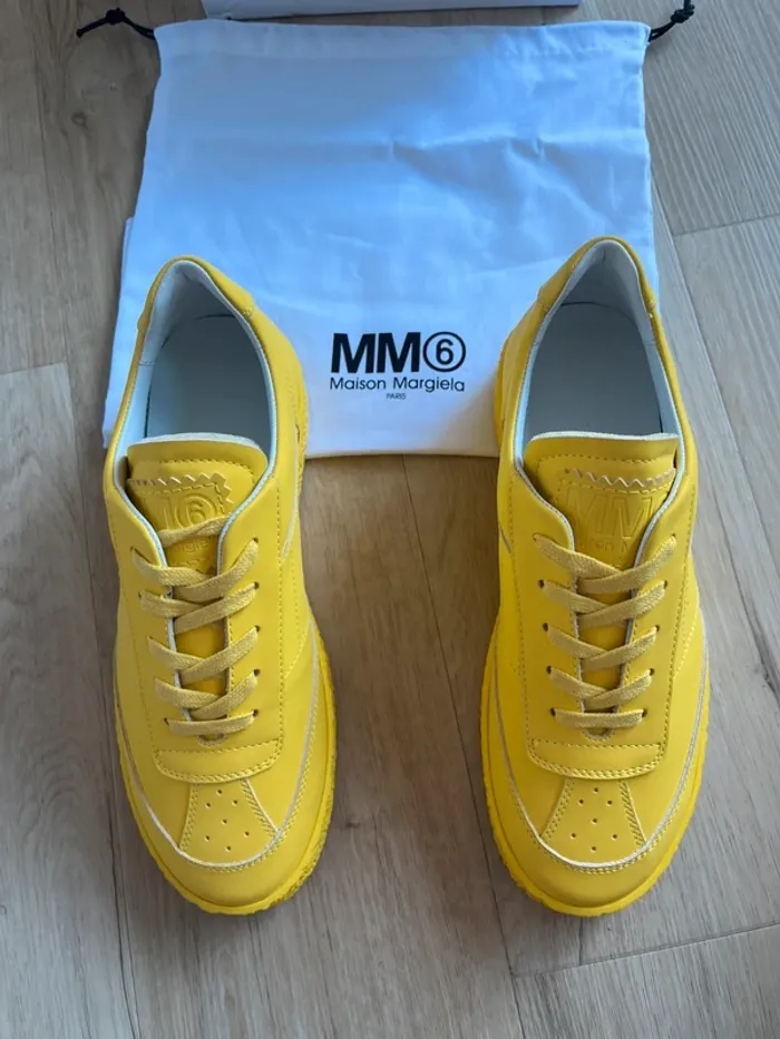 Sneakers Maison Martin Margiela MM6 Jaune Taille 36 - photo numéro 3