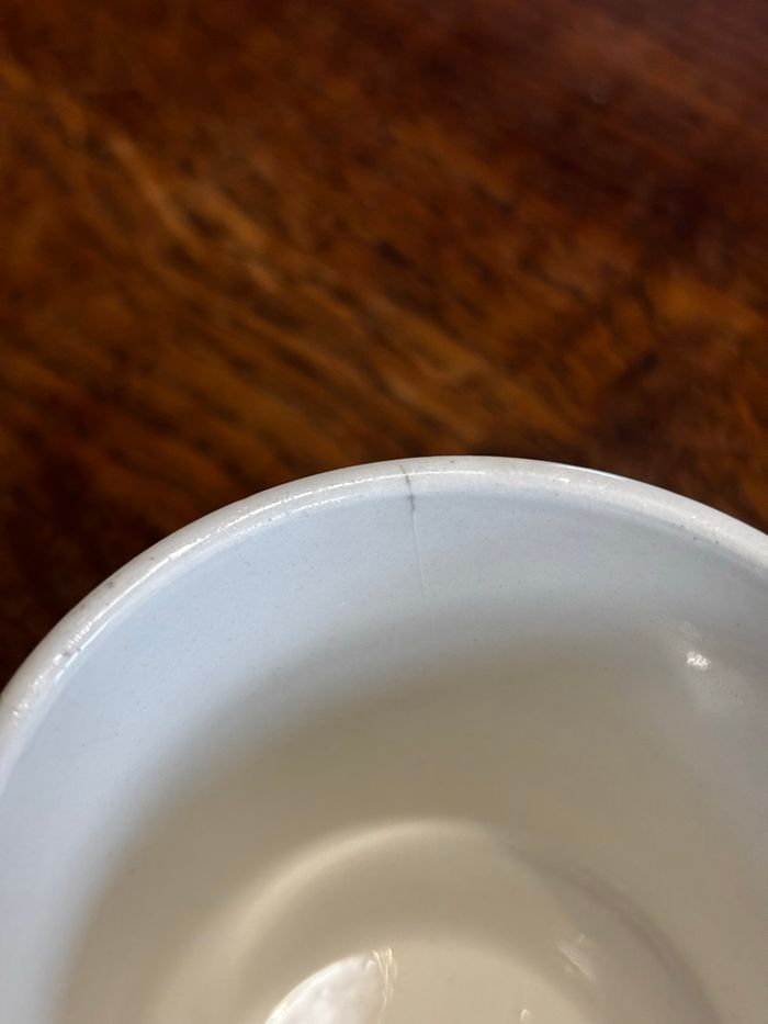 Vintage ensemble de 4 tasses Sarreguemines décor orange - photo numéro 4