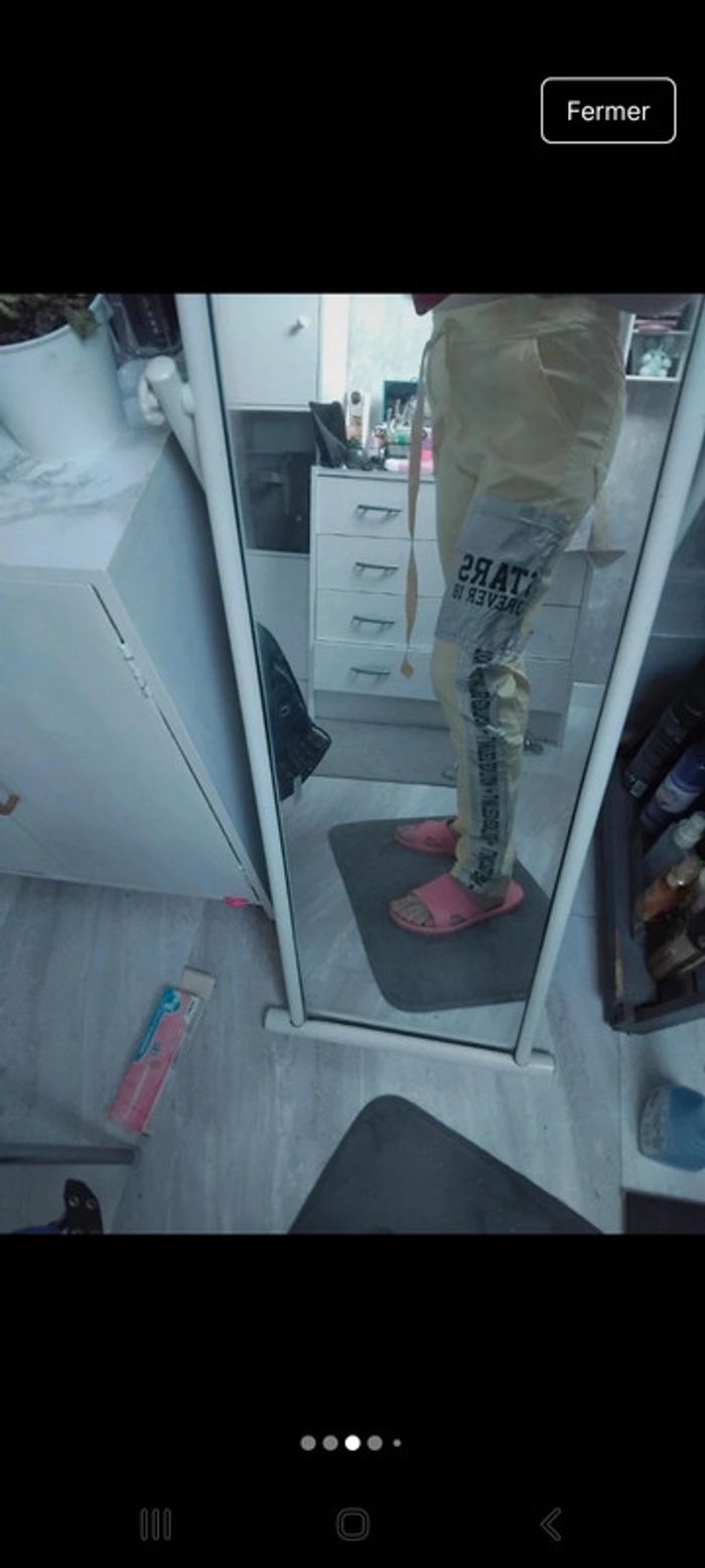 Pantalon effet usé - photo numéro 7