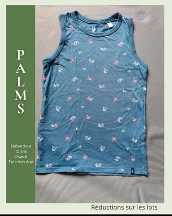 ​☀️ Débardeur Imprimé Palmiers – Okaïdi ☀️