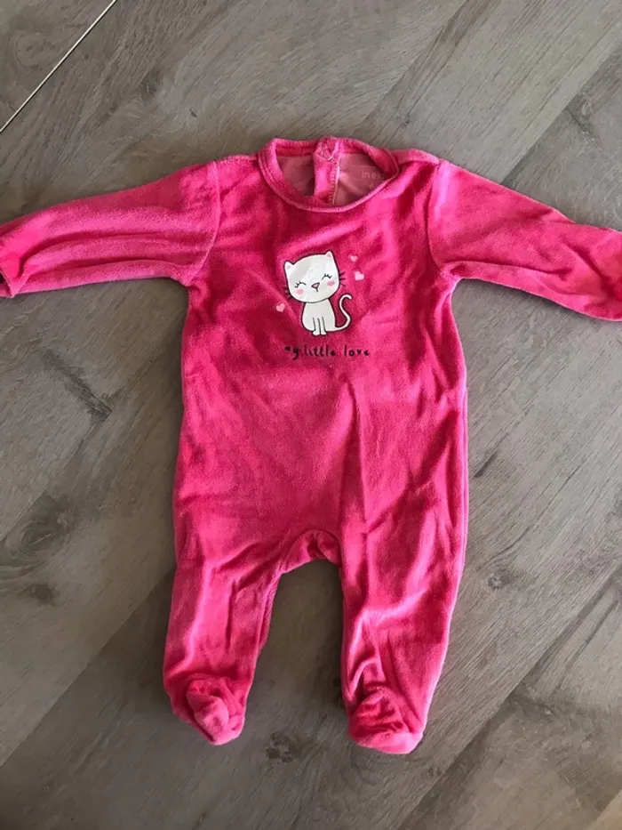 Lot de 2 dors bien en velours 3 mois - photo numéro 2