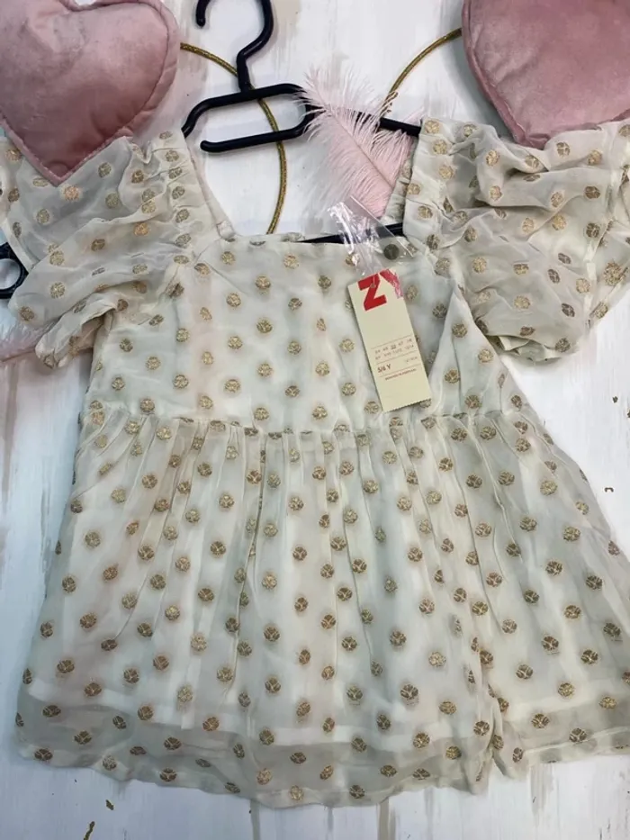 Tunique fille été (neuf) - Taille 5 ans - photo numéro 4