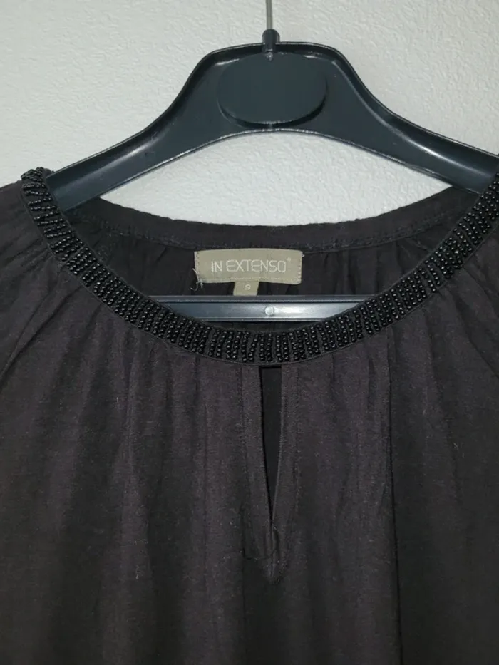 T shirt 3/4 noir - photo numéro 2
