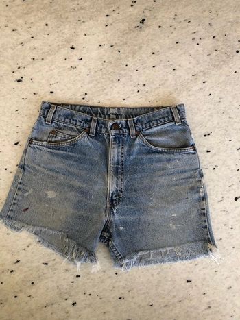 Short en jean distroy Lévis vintage W33