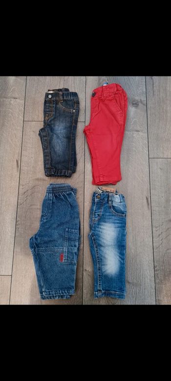 Lot 4 pantalons garçon 6 mois