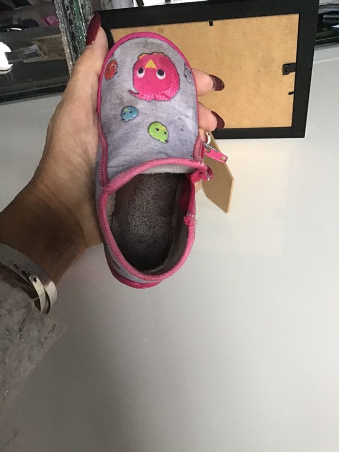 Chaussons gris et rose - photo numéro 6