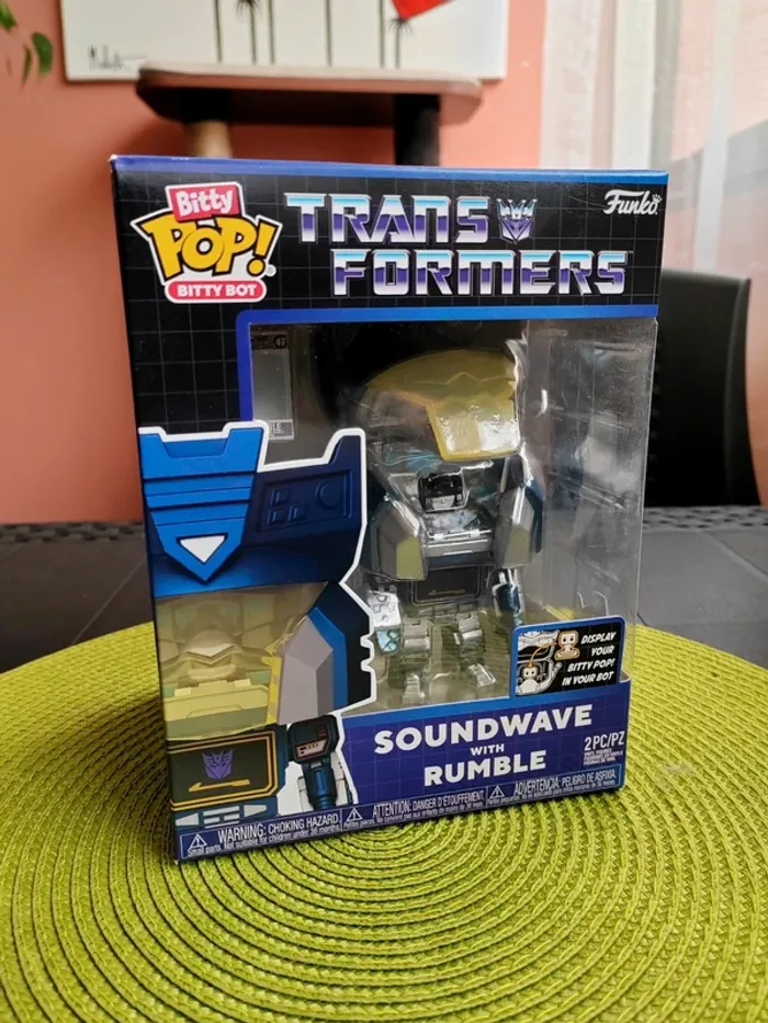 Grande Figurine Funko POP / Bots Transformers - Soundwave with Rumble + Bitty POP - photo numéro 7