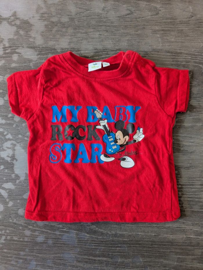 T-shirt manches courtes Mickey rock