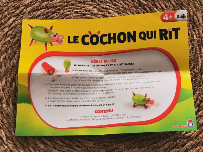 Le cochon qui rit, 2 boîtes réunies donc 6 joueurs, complet et comme neuf - photo numéro 5