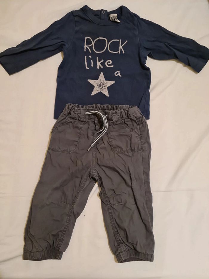 Ensemble pantalon t-shirt manches longues