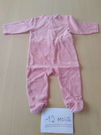 Pyjama fille taille 12 mois bon état petit kimbaloo