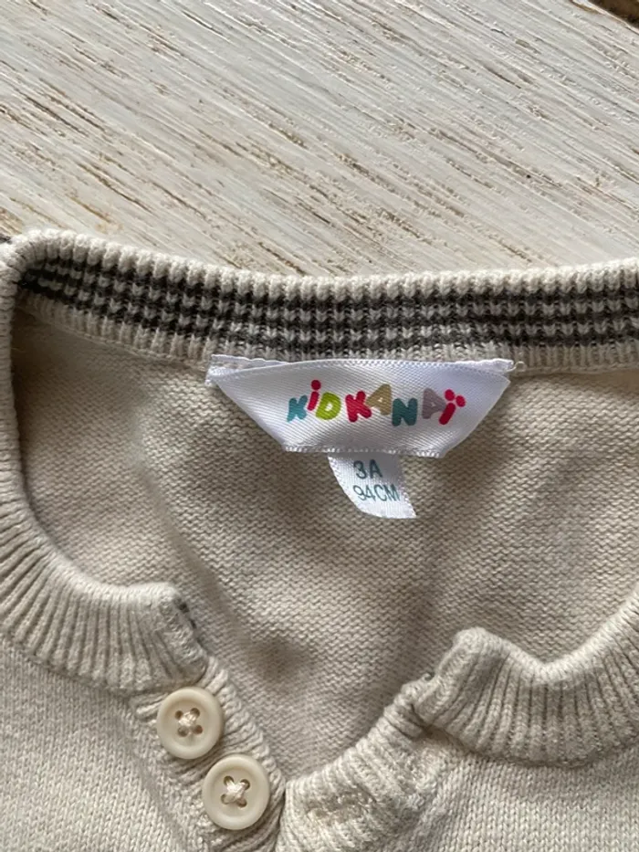 Lot legging + pull sans manche + cardigan garçon 3 ans - photo numéro 4