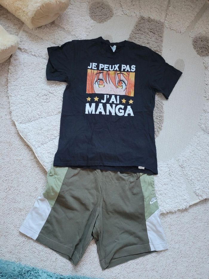 T Shirt "je peux pas j'ai manga"