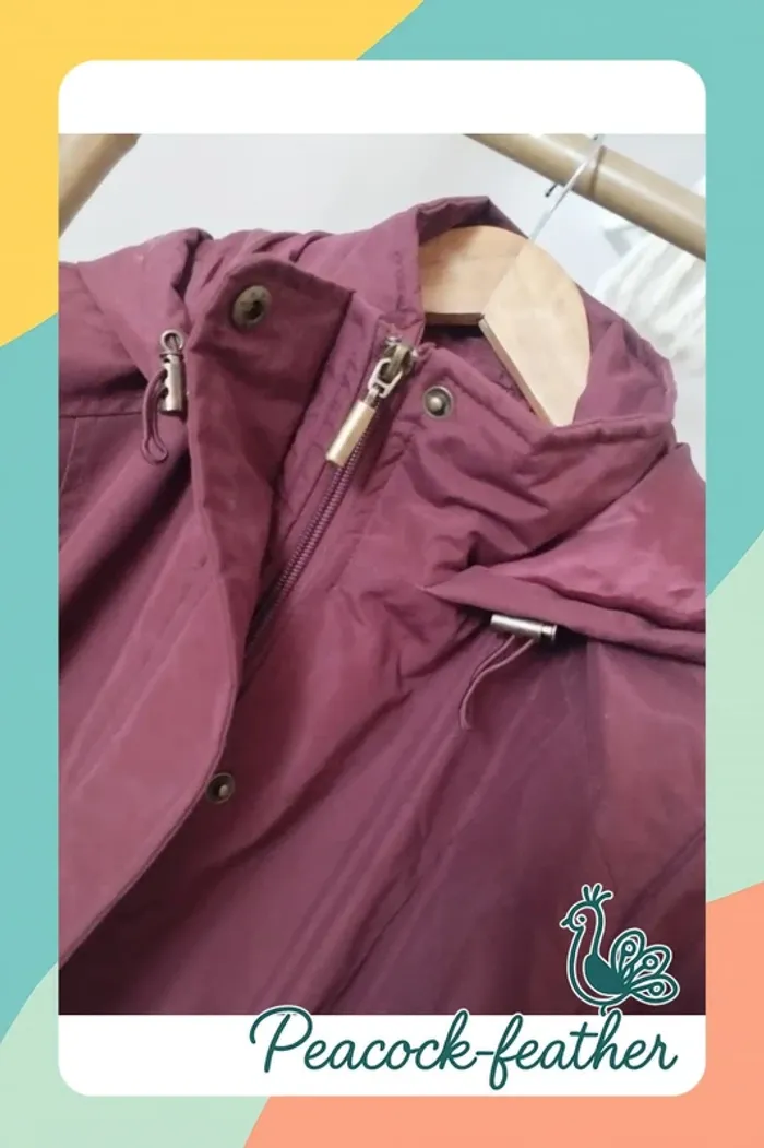 Manteau Parka bordeaux 40/42 atlas - photo numéro 6