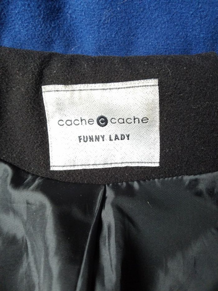 Manteau bleu/noir Cache Cache - photo numéro 6