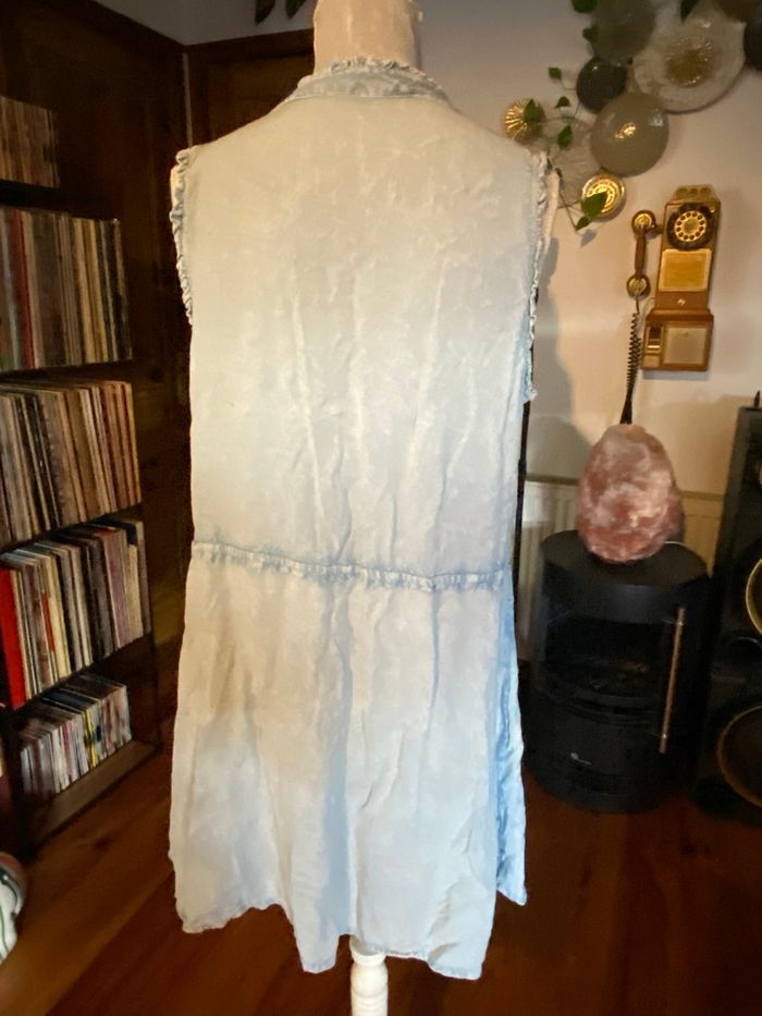 Robe sans manches bleu clair Laura D – Taille L - photo numéro 4