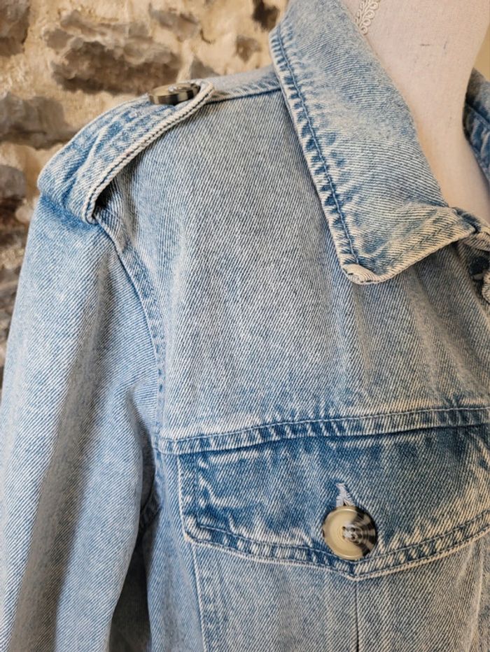 Veste en jean oversize bleue claire Denim Co Taille 44 46 - photo numéro 4