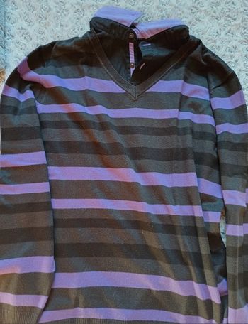 Pull polo homme