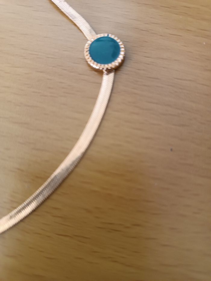 Collier doré / Vert - photo numéro 7