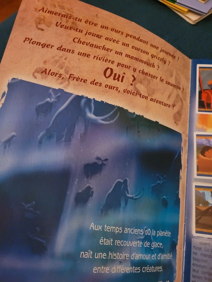 RARE Album Panini complet Disney Frère des Ours + poster brillantes autocollants stickers - photo numéro 9