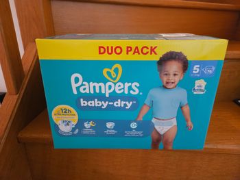 Pack de Pampers Baby-Dry, taille 5 (11-16 kgs), 76 couches