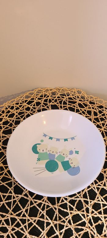 U TOUT PETITS Assiette mélamine décorée