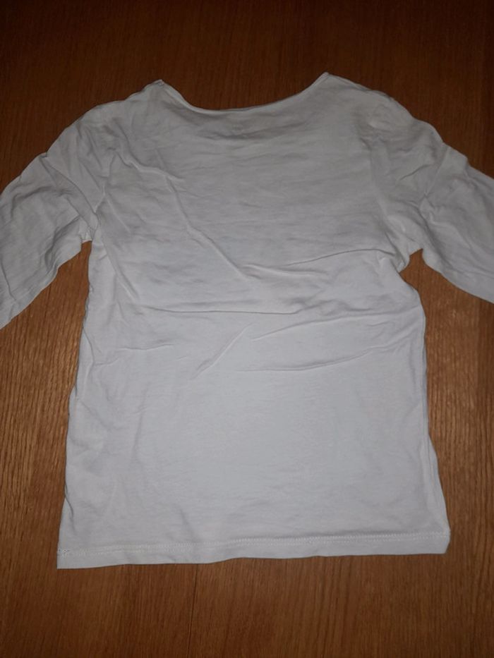 T-shirt manches longues 8 ans blanc - photo numéro 2