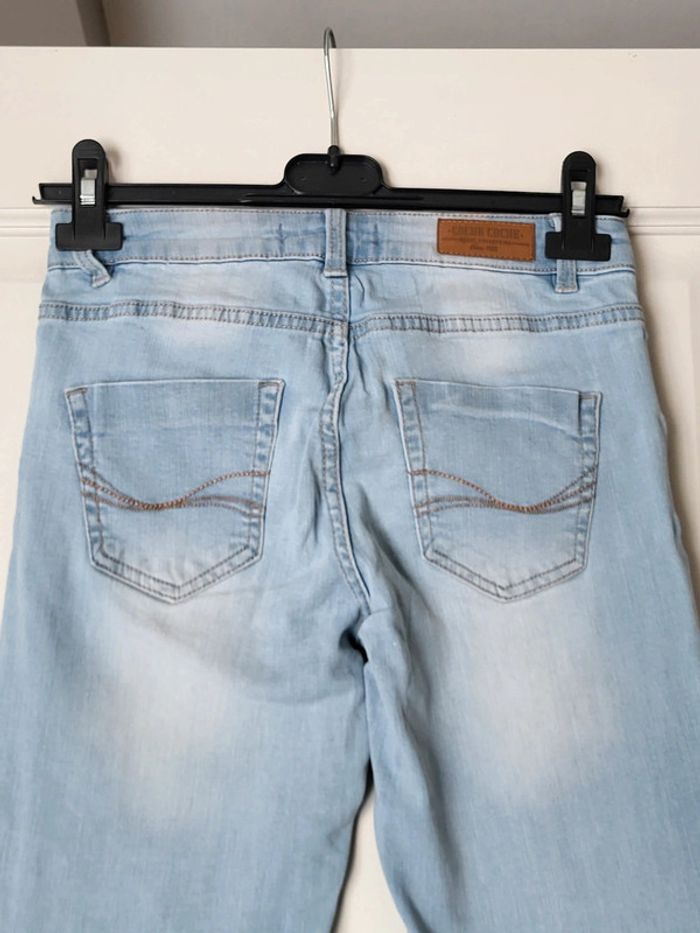 Jean court denim bleu clair Cache Cache - photo numéro 6