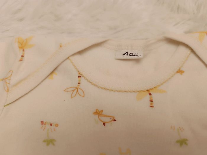 Lot 4 bodies manches courtes T. 12 mois Absorba - photo numéro 6