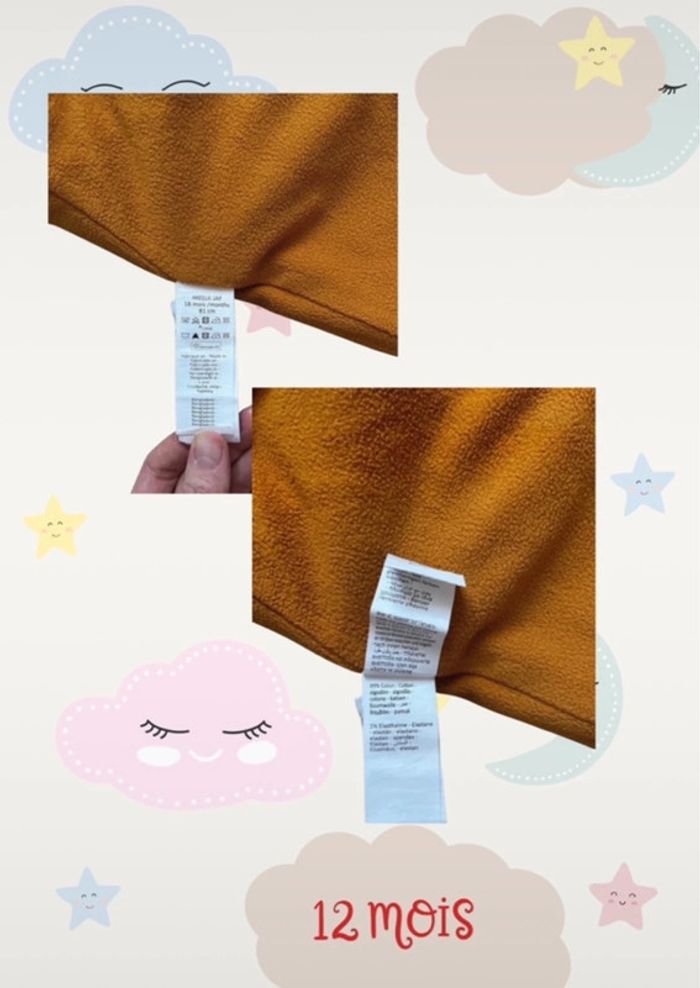 Pantalon avec doublure fille 12 mois - photo numéro 6