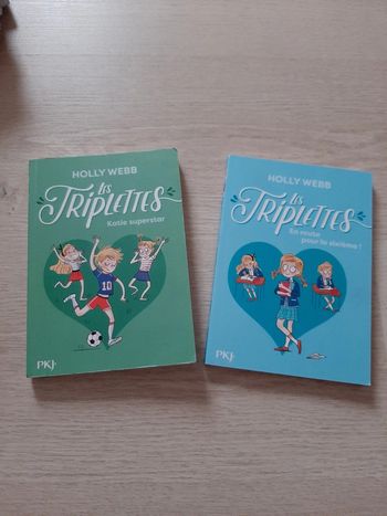 Lot 2 livres Les Triplettes