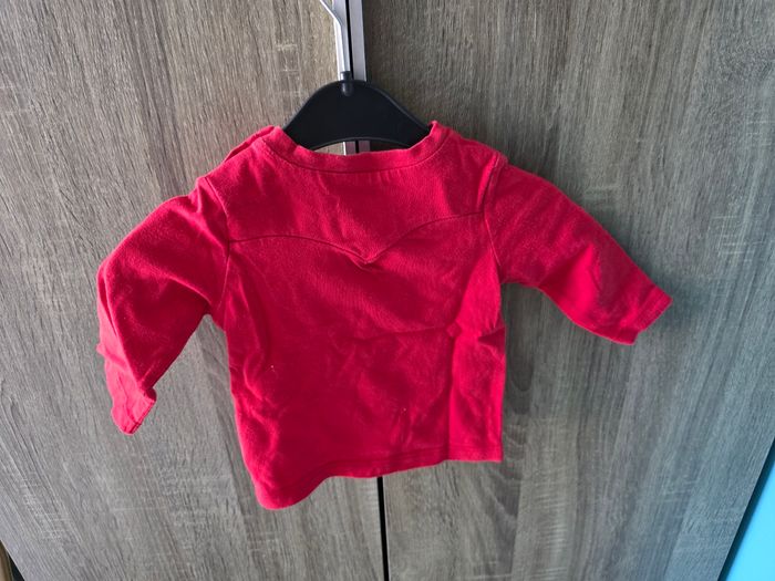 T-Shirt rouge à longues manches Levi's - photo numéro 3