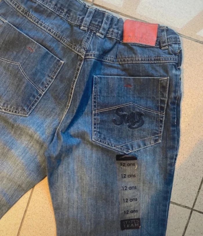 Jean Status Team taille 12 ans Neuf Taille réglable - photo numéro 5