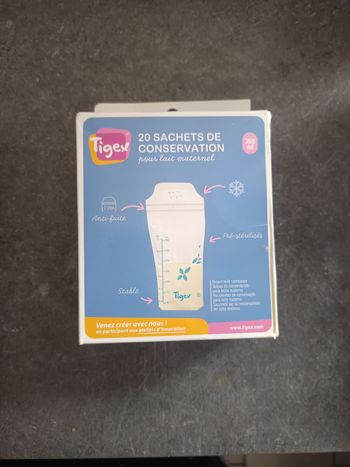 Sachets conservation lait maternel 