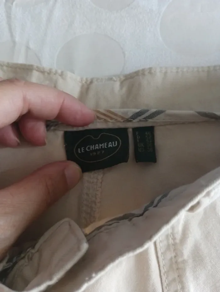 Bermuda short homme Le Chameau taille 46 coton et lin - photo numéro 5