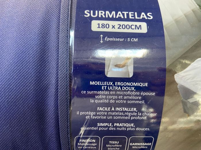 Sur matelas Daniel hechter neuf 180/200(ergonomique,moelleux,ultra doux) - photo numéro 2