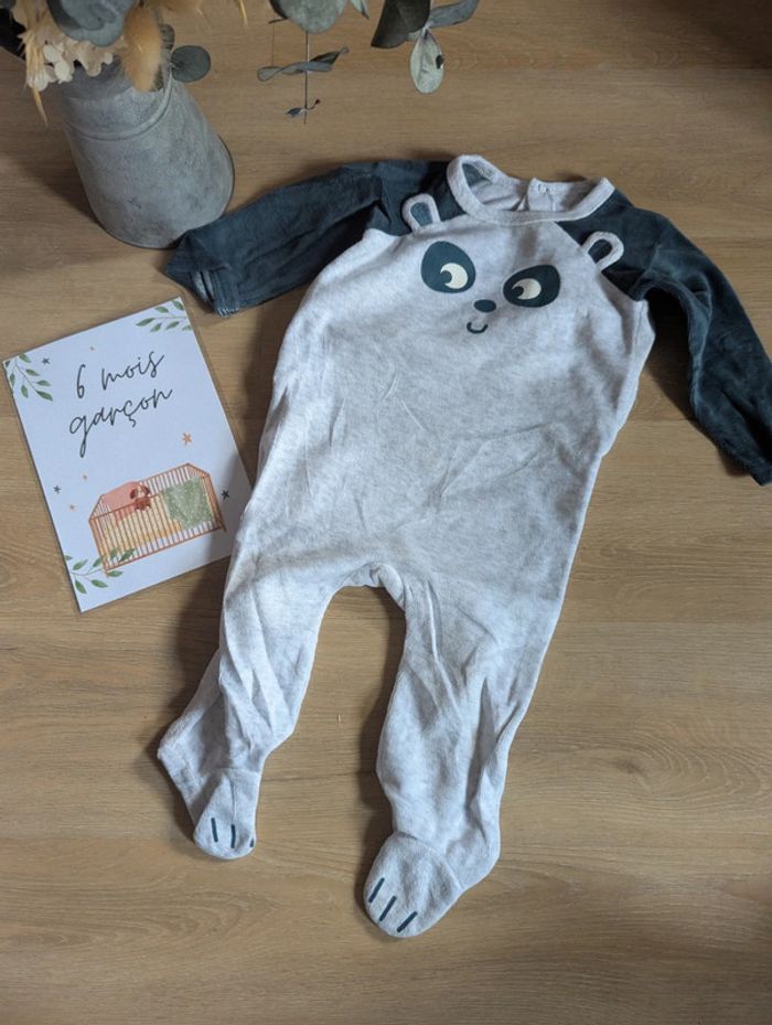 Pyjama velours NPO 6 mois
