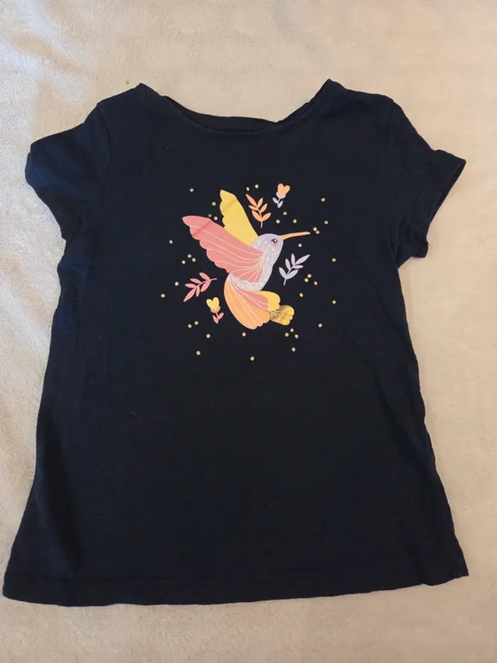 T shirt colibri bleu