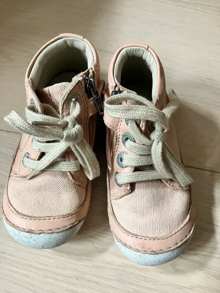 Bottillons Kickers Sonistreet Rose Clair taille 23 - photo numéro 2