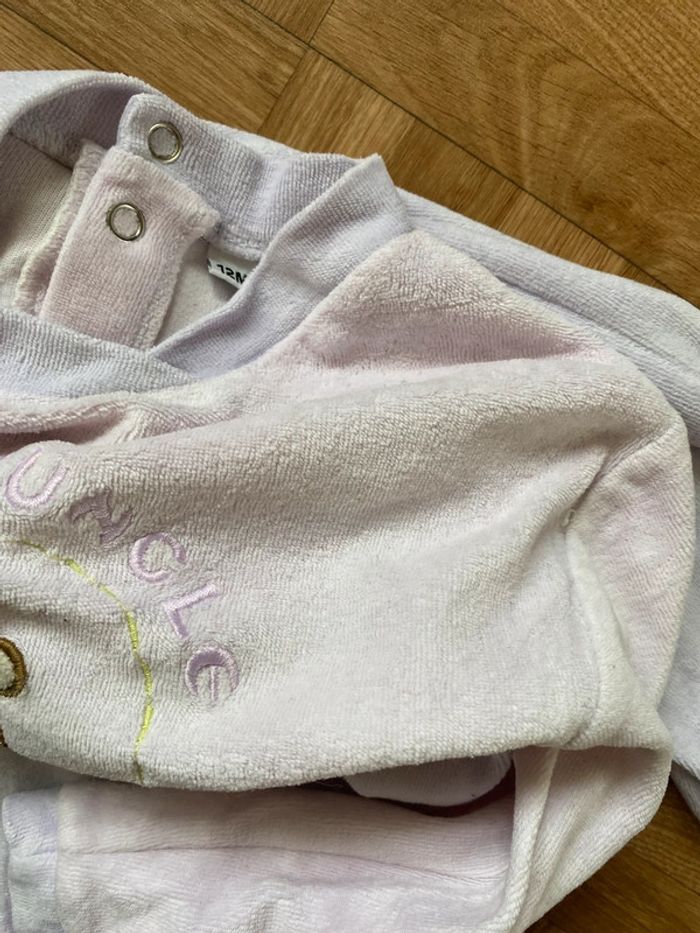 Pyjama une pièce mauve taille 12 mois vintage - photo numéro 3