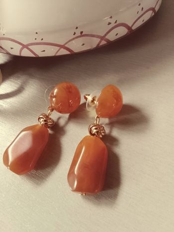 👍 Automne 2025 👍 Boucles d'oreilles dorées et résine colorée Des Petits Hauts Feeka 🌸