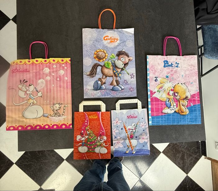 Cinq. Sacs cadeaux Diddl - photo numéro 2