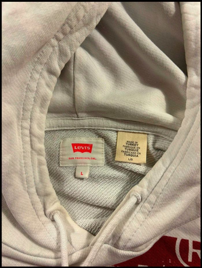 Pull à capuche Levi’s Blanc Taille L - photo numéro 4