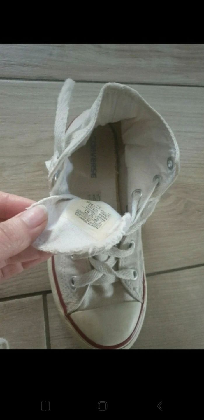 Baskets blanches converses all star 32 - photo numéro 5