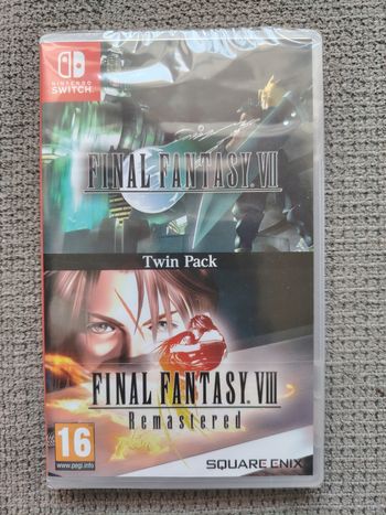 Jeu Switch twin pack final fantasy VII et VIII neuf sous blister