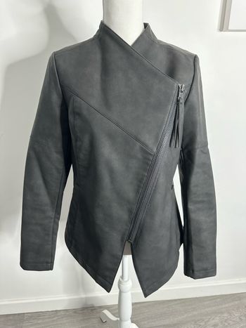 Perfecto asymétrique gris foncé Miss by Captain Tortue T38 M