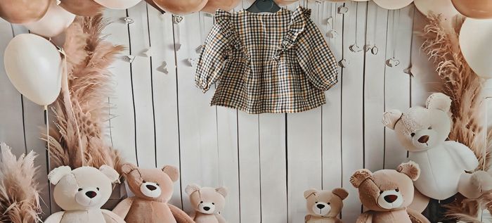 Robe bébé Fille à carreaux Tape à l'œil taille 59 cm - photo numéro 3