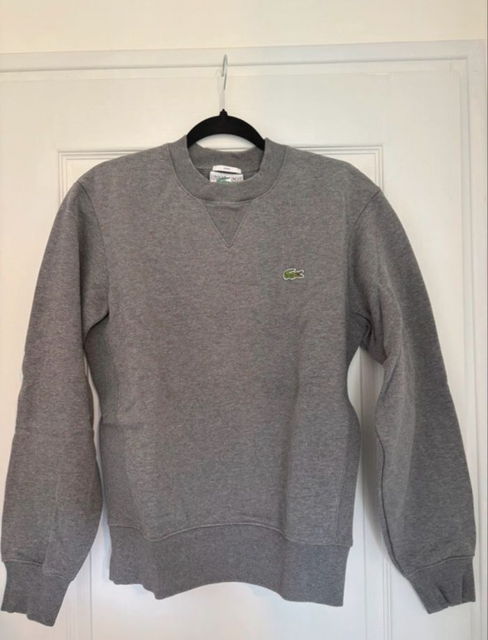 Sweat Lacoste gris - photo numéro 3