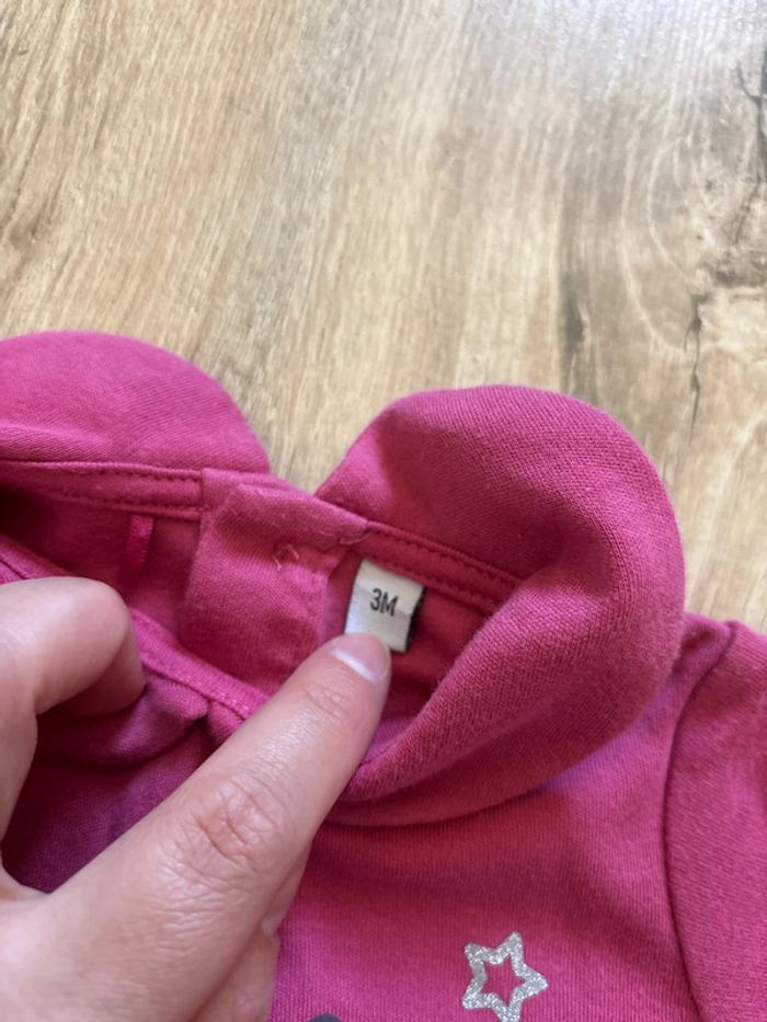 Ensemble haut + pantalon fées 3 mois - photo numéro 3
